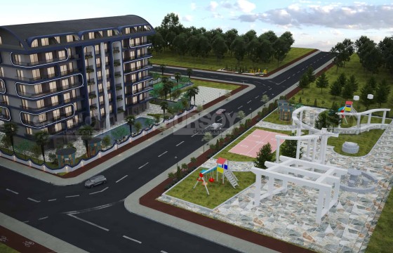 Современный комплекс в Газипаше. Квартиры 1+1 и 2+1( 58м2 - 105,8м2) в Турции - фото 5