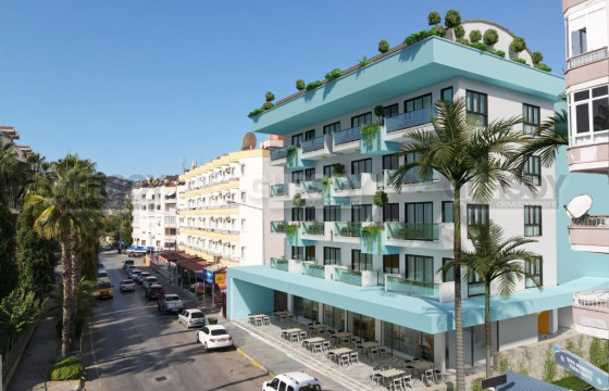 Проект на завершающем этапе строительства в 100 метрах от пляжа Кейкубат, 46 м2 в Турции - фото 1