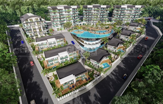 Масштабный элитный проект в районе Каргыджак, 88м2-470 м2 в Турции - фото 1