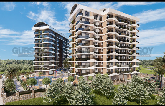 Проект премиум класса с отельной инфраструктурой в центре Алании, 63 м2-188 м2 в Турции - фото 11