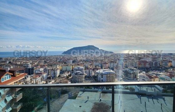 Пентхаус с потрясающими видами на город и море в районе Хасбахче. 3+1,120м2 в Турции - фото 4