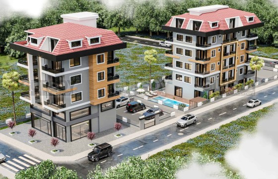 Проект у моря с квартирами от 58 кв.м. Кестель, Алания. в Турции - фото 3