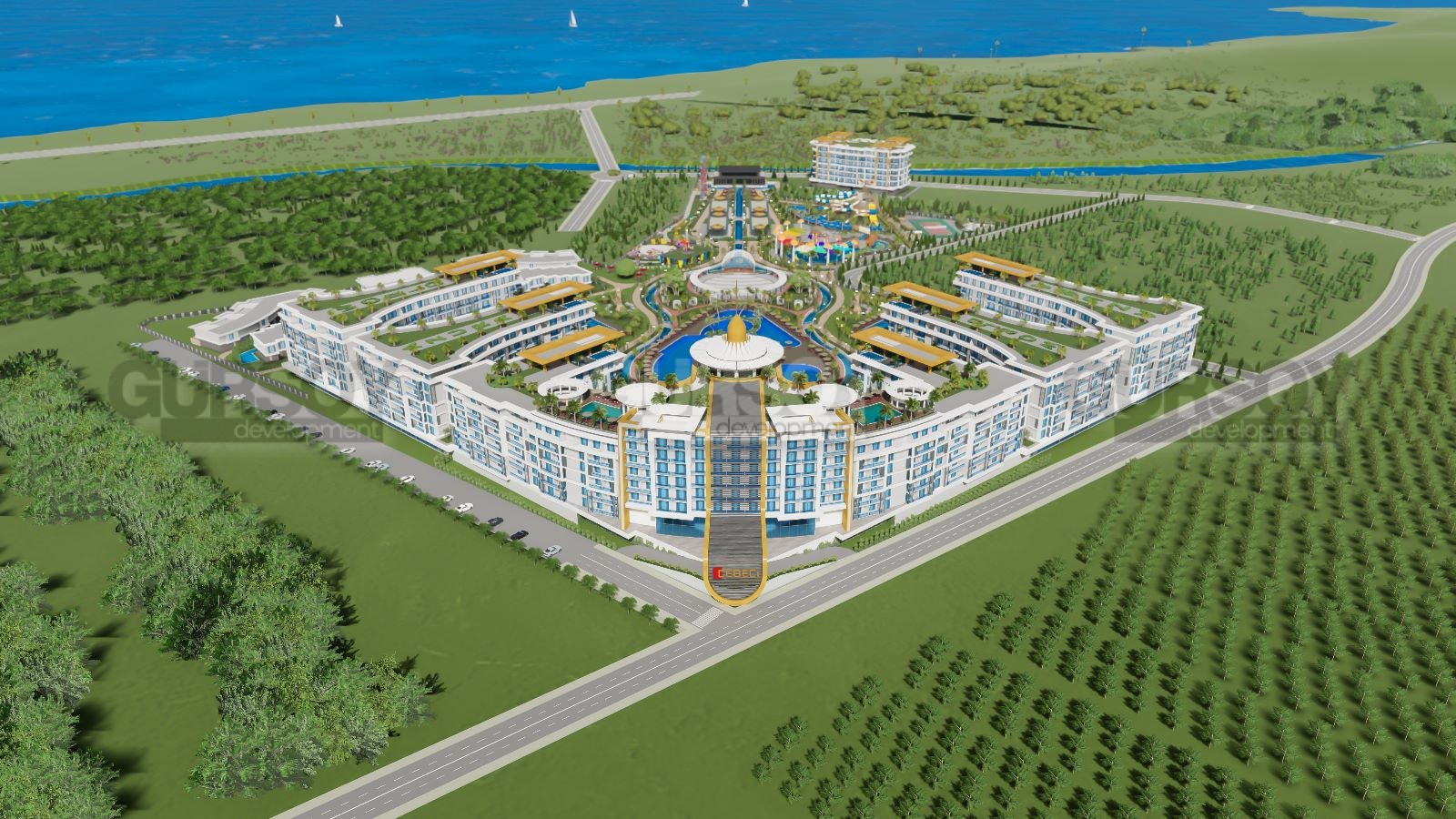Масштабный проект с отельной концепцией в районе Тюрклер, 72м2-652м2 в Турции - фото 1