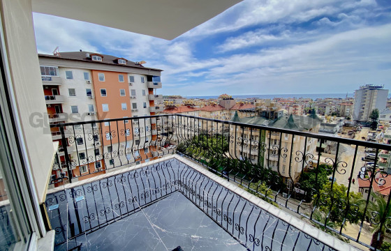 Квартира с видом на море и историческую крепость Алании 110 кв.м. в Турции - фото 5