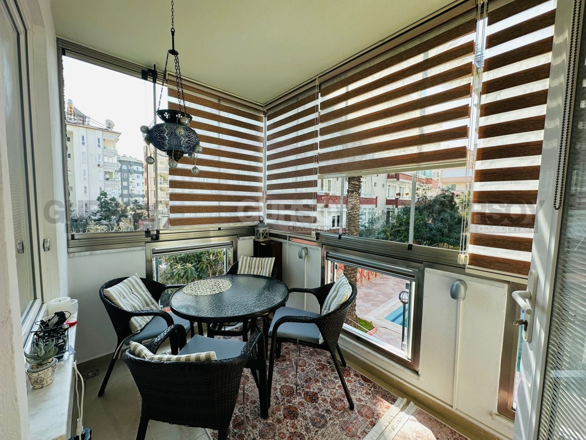 Уютная меблированная квартира 2+1 в 150 метрах от моря в Оба, 90м2 в Турции - фото 1