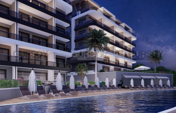 Четыре квартиры 1+1 в элитном комплексе, 61 м2 в Каргыджаке. в Турции - фото 4