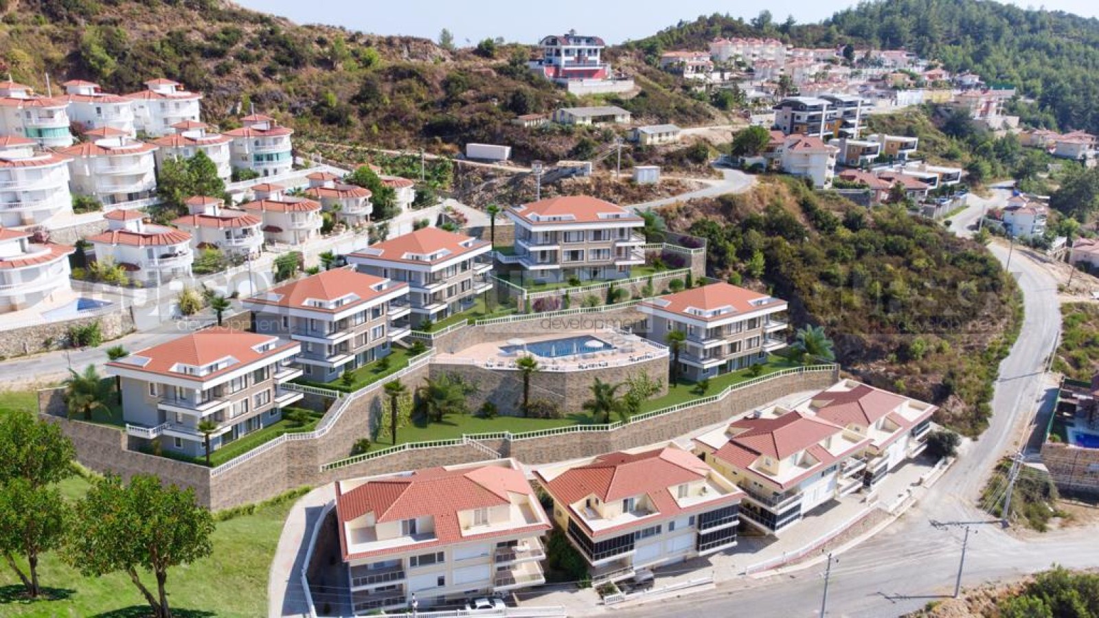 Апартаменты 2+1 с видом на море и горы, 95 м2. Каргыджак, Алания. в Турции - фото 1