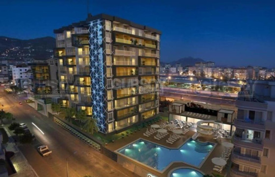 Элитные апартаменты, 1+1, 50 кв.м. в центре Алании в Турции - фото 4