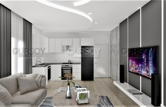 Квартира 2+1 в новом комплексе в 50 метрах от пляжа Кейкубад, 100 м2. в Турции - фото 1