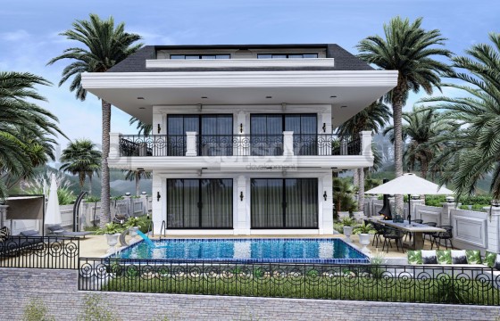 Вилла под гражданство в районе Каргыджак. 4+1,300м2 в Турции - фото 9