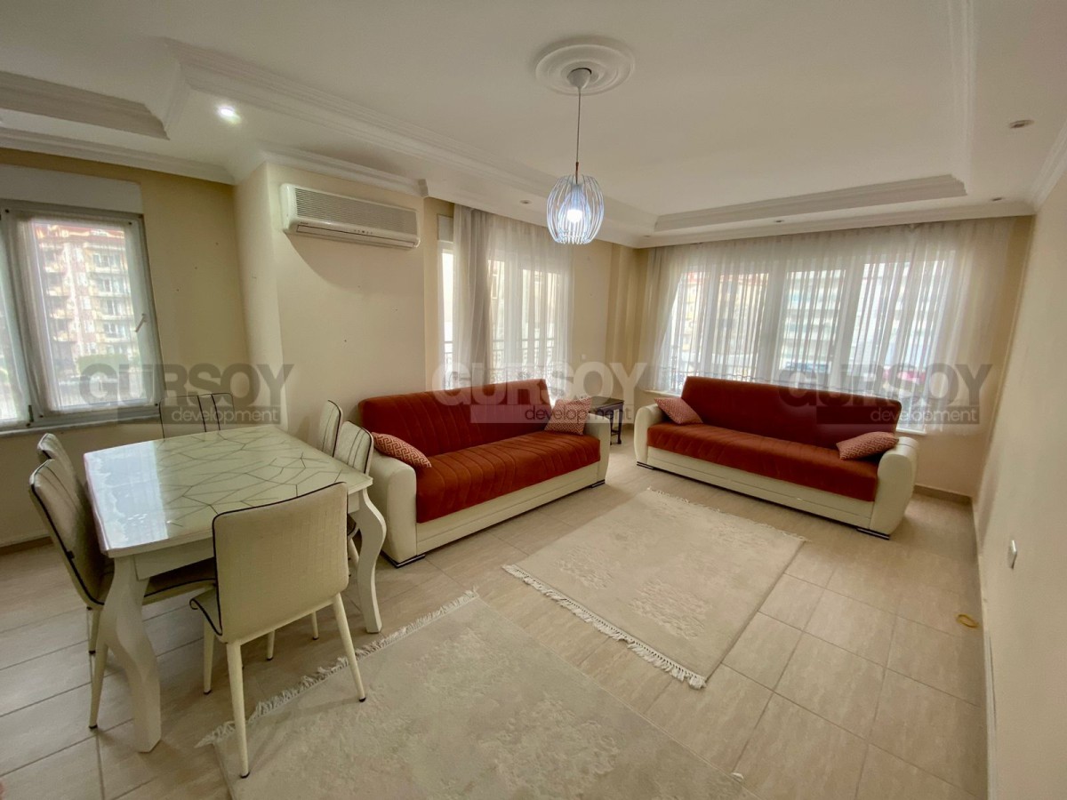 Меблированная квартира 2+1 в центре района Оба, 120м2 в Турции - фото 1