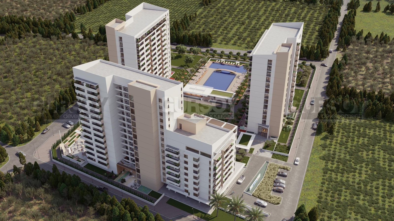 Апартаменты 78-124 м2 у моря в комплексе на стадии строительства. Тедже, Мерсин. в Турции - фото 1