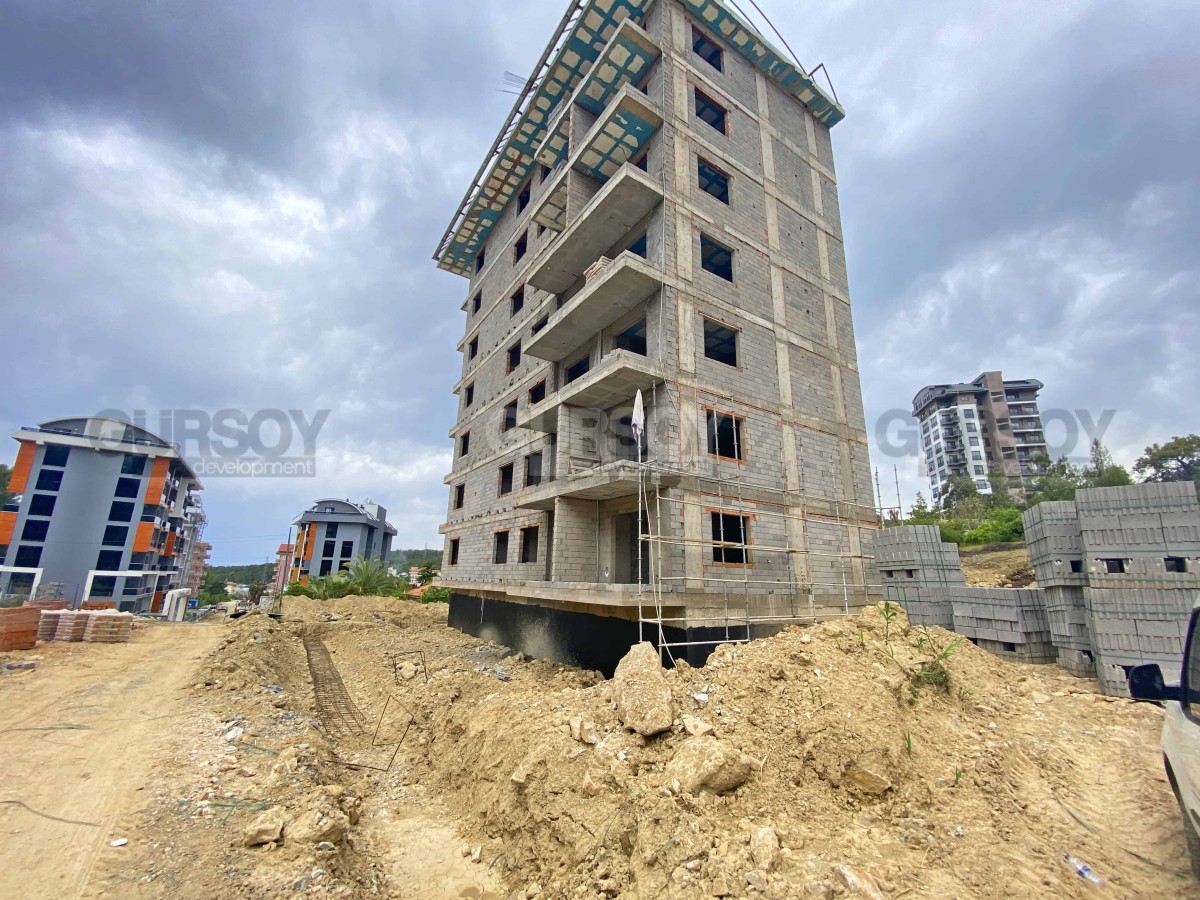 Две квартиры в строящемся доме в районе Авсаллар.  1+1,48м2 в Турции - фото 1