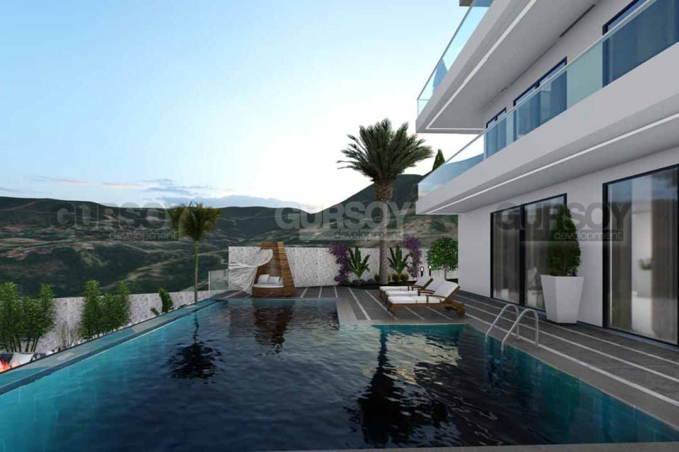 Ультра-роскошная новая частная вилла 5+2 с инфинити бассейном в Бекташе, 680 м2 в Турции - фото 1