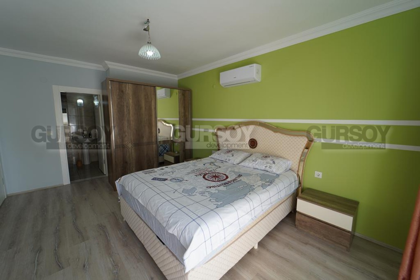 Уютная меблированная квартира 2+1 с видом на горы в Махмутларе, 115 м2 в Турции - фото 1