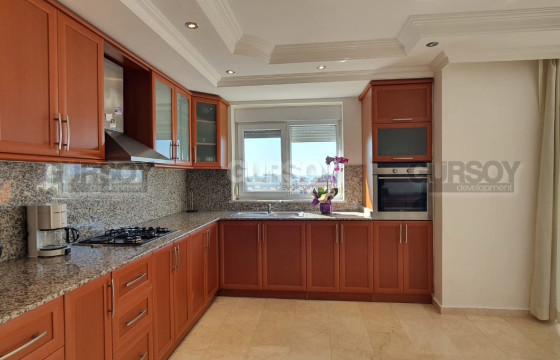 трехкомнатная квартира с видом на море. До пляжа Клеопатры 350м. в Турции - фото 10