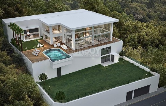 Роскошная вилла 6+1 в стиле лофт с бассейном и площадкой для мини-гольфа, Тепе, 800 м2 в Турции - фото 10