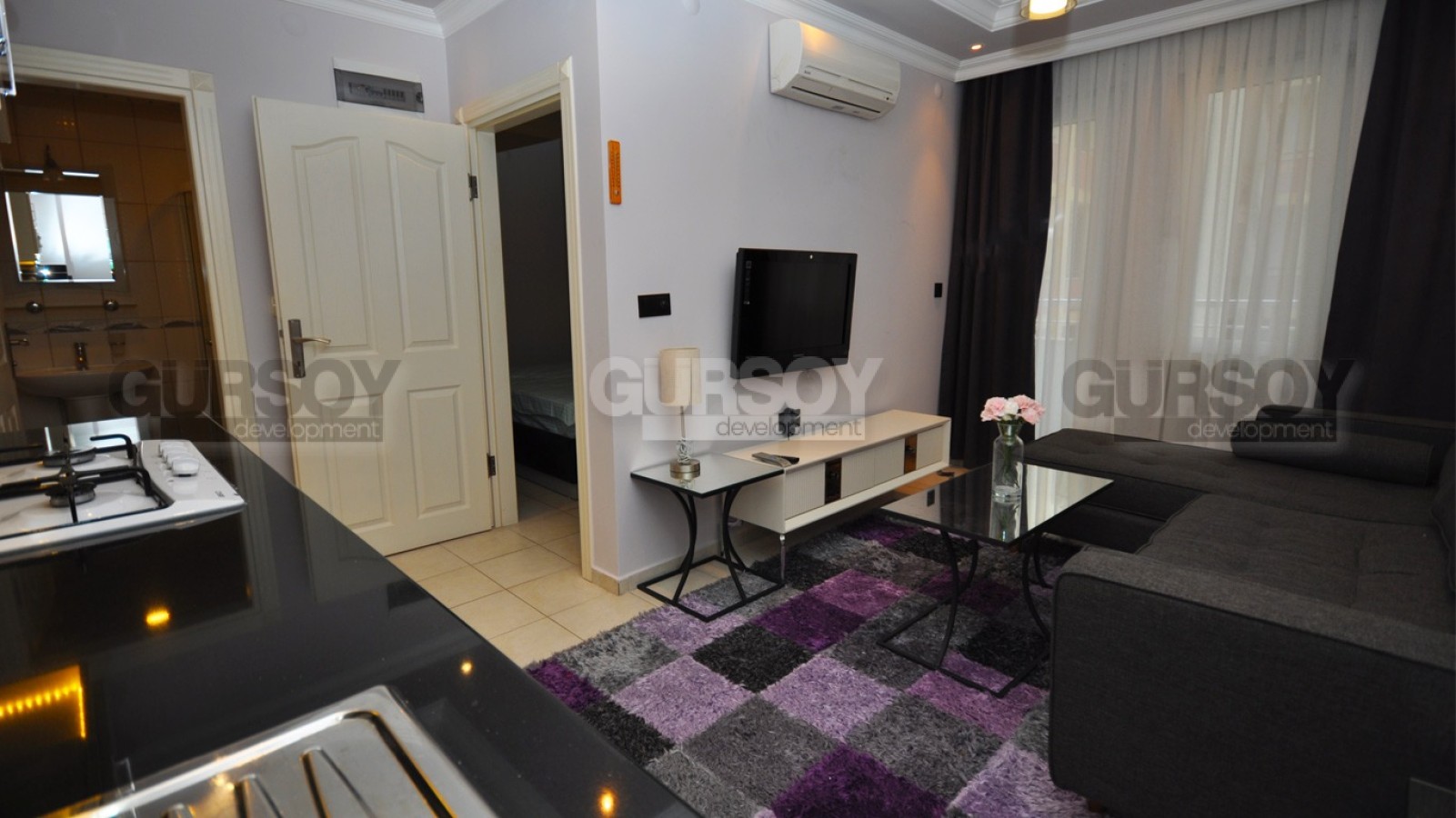 Меблированная квартира 1+1 в самом центре Алании, 45 м2. в Турции - фото 1