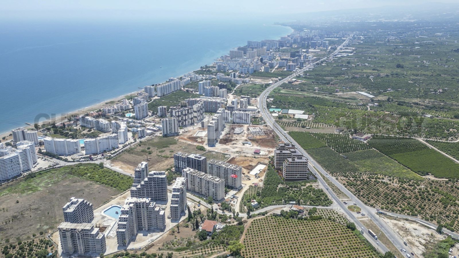 Инвестиционный проект по самой низкой цене на рынке недвижимости! Томюк, Мерсин,35м2-60м2 в Турции - фото 1