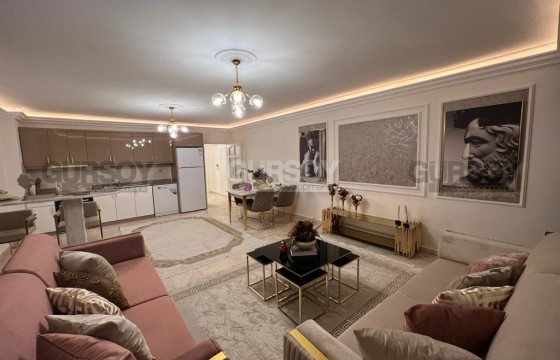 Меблированная квартира 2+1 в центре района Оба, 110м2 в Турции - фото 3