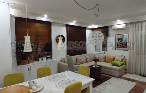 Просторная квартира 1+1 с мебелью в 50 метрах от пляжа Клеопатры, 65 м2. в Турции - фото 12