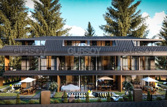 Виллы в 650 метрах от пляжа на завершающем этапе строительства в Инжекуме, 410м2-479м2 в Турции - фото 2