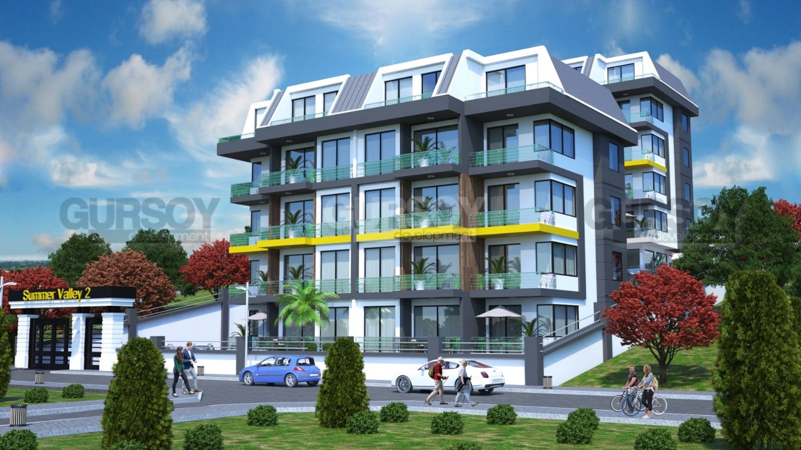 Новая квартира в современном комплексе в районе Кестель. 1+1,50м2 в Турции - фото 1