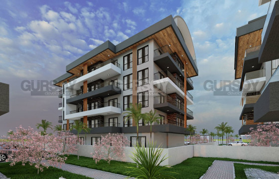 Квартира в комплексе на завершающем этапе строительства в районе Оба, 45 м2 в Турции - фото 3