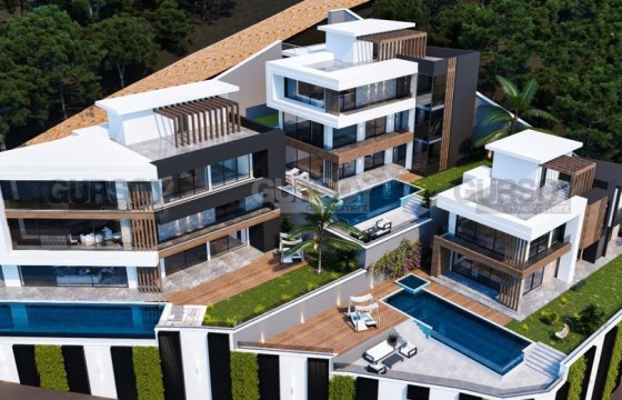 Новая роскошная вилла 5+2 с восхитительными видами в Джикджилли, 580 м2 в Турции - фото 1