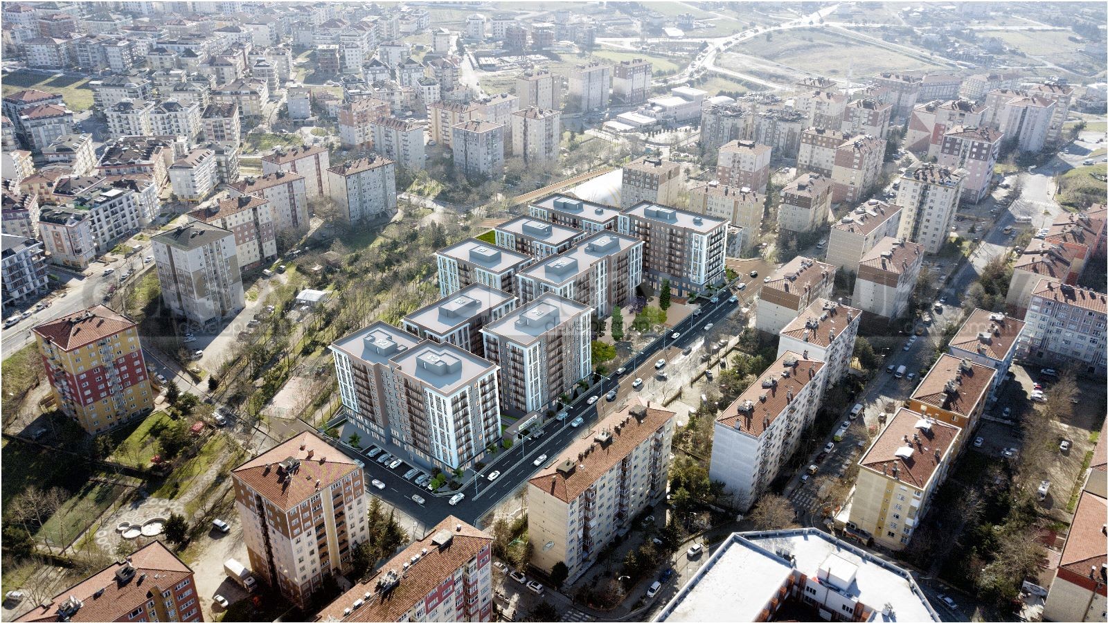 Жилой комплекс с инфраструктурой в районе Бейликдюзю, 116м2-133м2 в Турции - фото 1