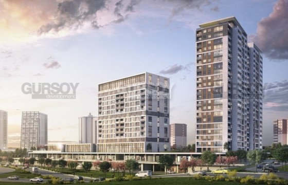 Апартаменты в комплексе с видом на Мраморное море в районе Буюкчекмедже, 63м2-187м2 в Турции - фото 4