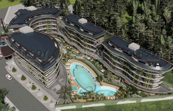 Проект премиум класса в 350 метрах от моря в районе Оба, 57 м² - 144 м² в Турции - фото 11