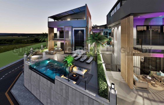 Эффектный элитный строящийся комплекс вилл в Бекташе, 200-700 м2 в Турции - фото 12