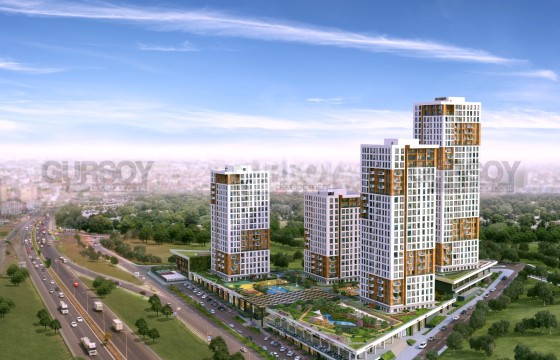 Проект семейной концепции в районе Эсеньюрт, 66м2-363м2 в Турции - фото 1