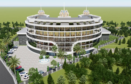 Офисные помещения 60-226 м2 в новом Бизнес-центре в районе Оба. в Турции - фото 2