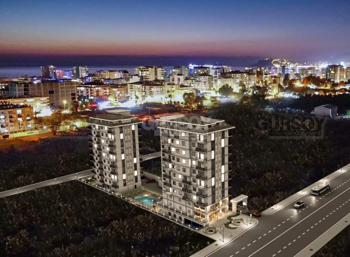 Новая квартира 1+1 в элитном современном жилом комплексе в Махмутларе, 58 м2 в Турции - фото 1