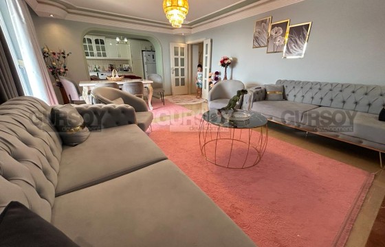 Шикарная квартира с видом на море в популярном районе Махмутлар.  2+1, 130м2 в Турции - фото 3