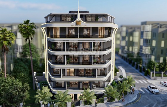 Проект на стадии проектирования в самом центре Алании, 60м2-202м2 в Турции - фото 4