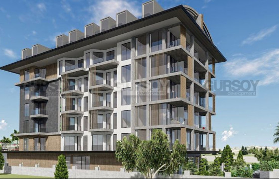 Квартира 2+1 в комплексе на первой береговой линии в районе Оба, 80 м2 в Турции - фото 3