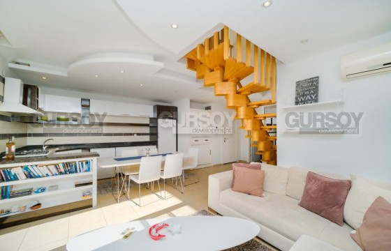 Меблированный пентхаус 3+1 в 200 метрах от пляжа Клеопатра, 140м2 в Турции - фото 3