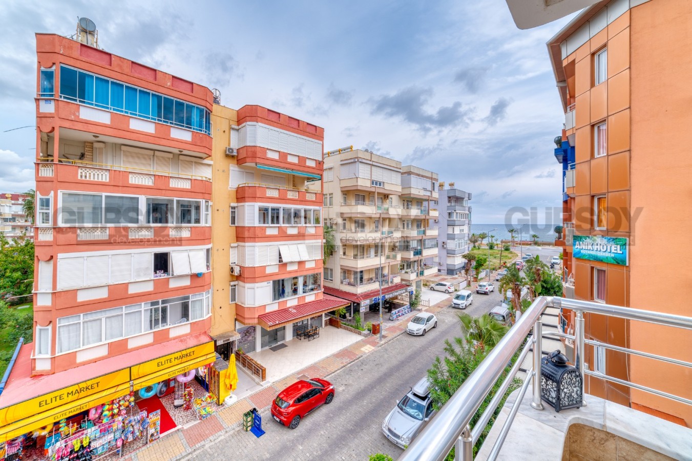 Двухкомнатная квартира с видом на море, 55 м2. Оба, Алания. в Турции - фото 1