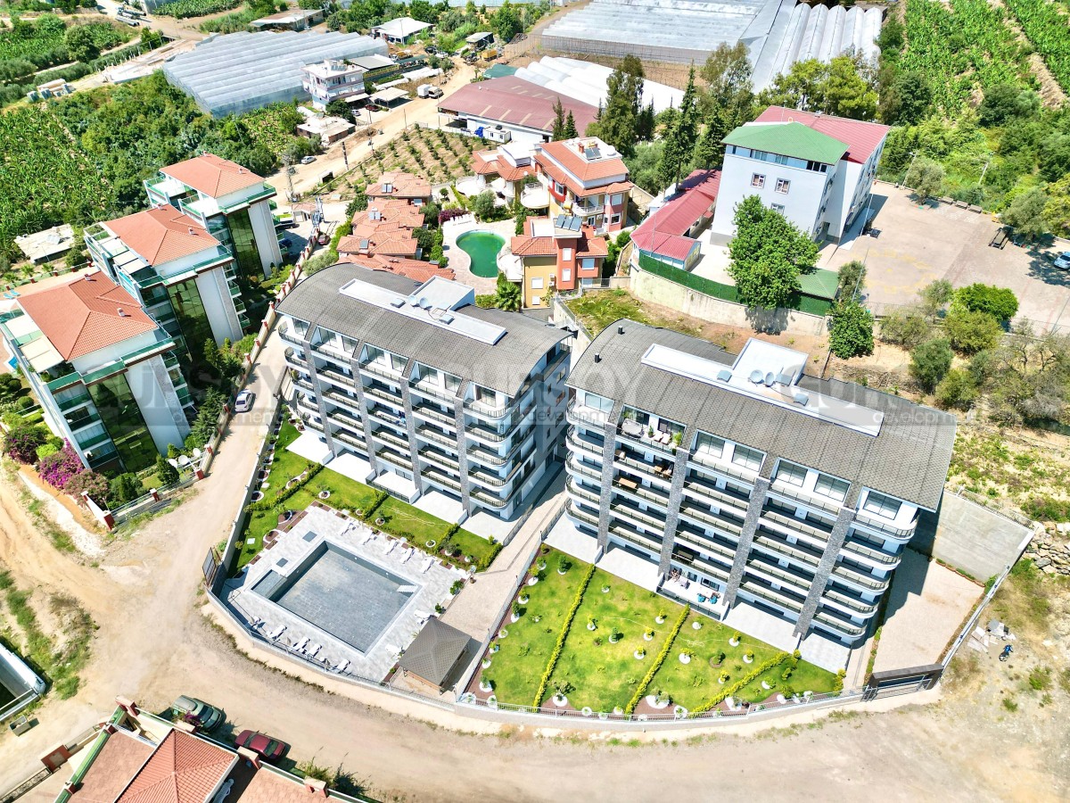 Просторная двухкомнатная квартира с видом на море, 61 м2. Каргыджак, Алания. в Турции - фото 1