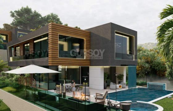 Две элитные виллы на этапе строительства планировкой 4+1 в районе Тепе, 300 м2 в Турции - фото 6