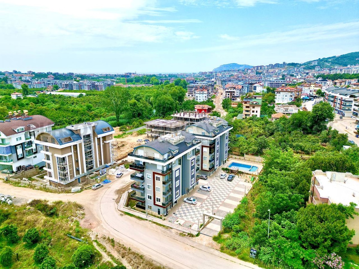 Двухкомнатная квартира с видом на природу в районе Оба, 61 м2. в Турции - фото 1