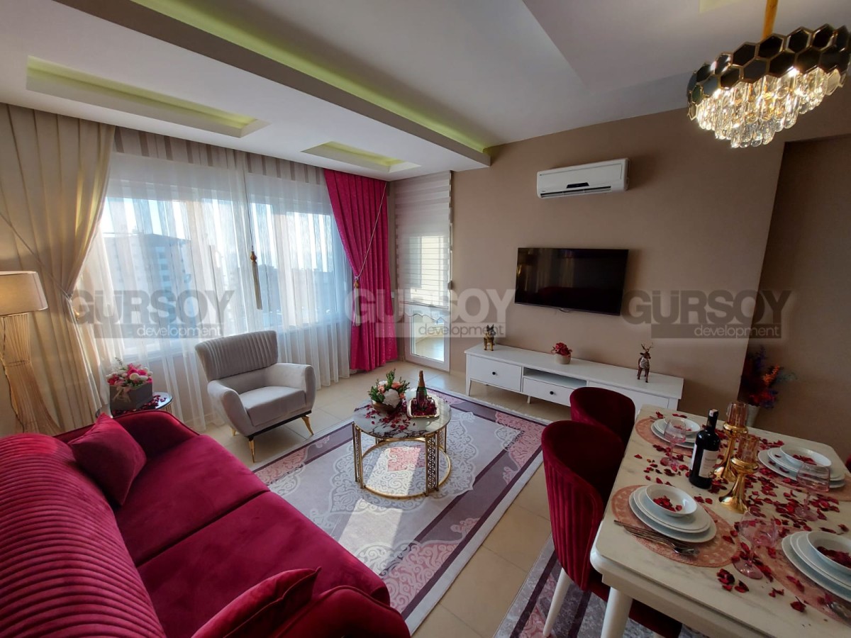 Стильная квартира 2+1 с видом на море в центре Махмутлара, 110 м2 в Турции - фото 1