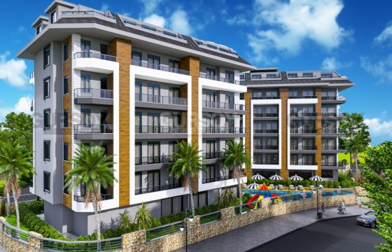 Квартиры в новом готовом комплексе в районе Тосмур, 62м2-124м2 в Турции - фото 1