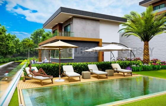 Виллы под гражданство 4+1 и 5+1 в строящемся комплексе в Каргыджаке, 400 м2 в Турции - фото 2