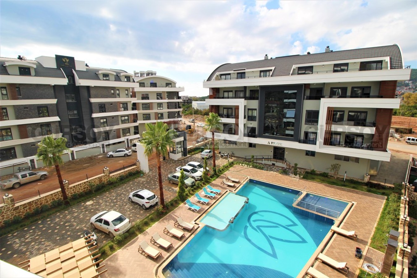 Новая квартира 1+1 в элитном современном жилом комплексе в Оба, 55 м2 в Турции - фото 1