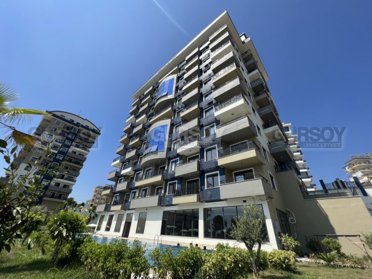 Новая квартира 1+1 с шикарным видом на море и лес в элитном ЖК в Авсалларе, 58 м2 в Турции - фото 1