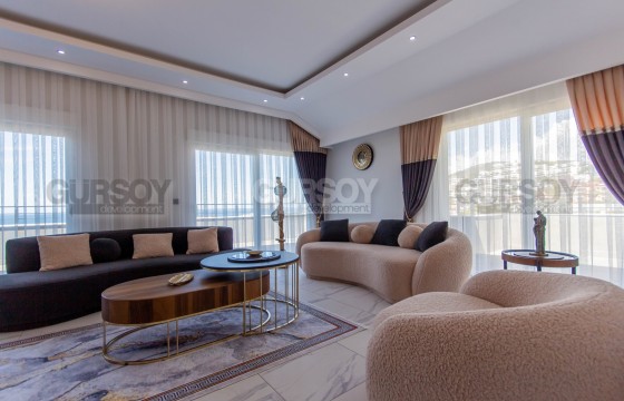 Дуплекс 4+1 с панорамным видом на море в районе Демирташ, 240 кв.м. в Турции - фото 5